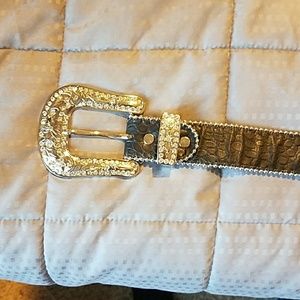 Western bling belt